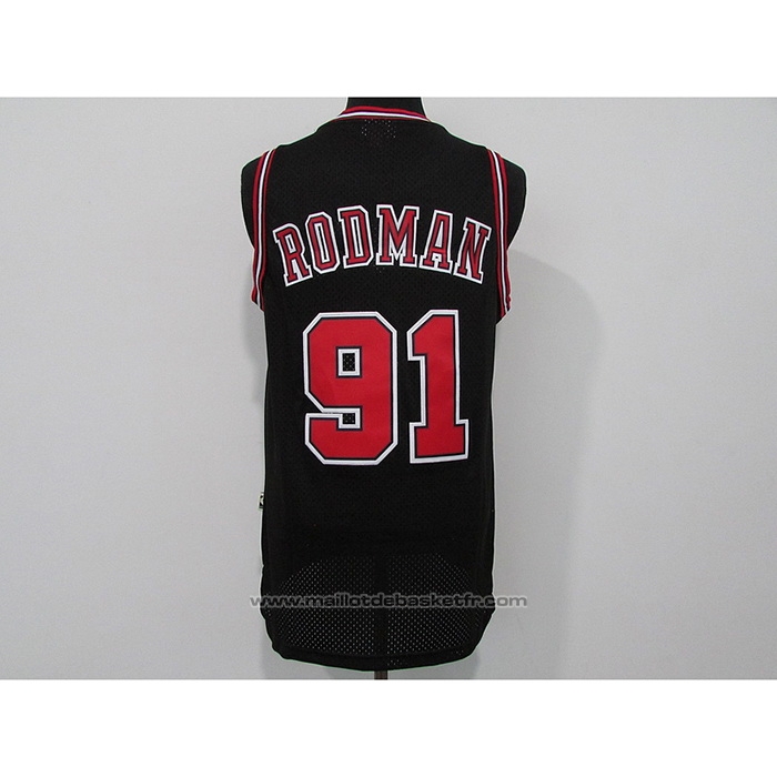 Maillot Chicago Bulls Dennis Rodman #91 Mitchell & Ness 1997-98 Noir